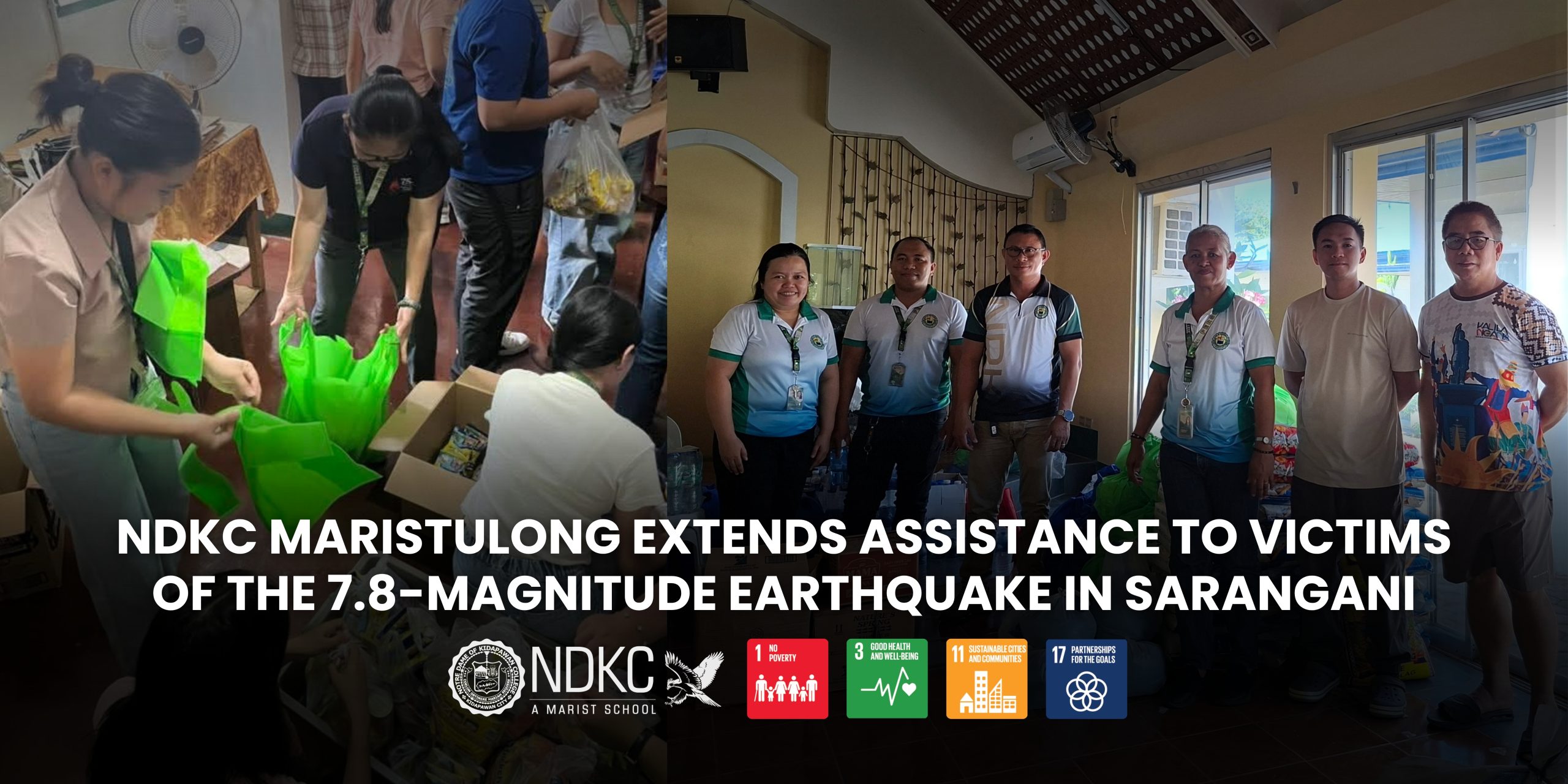 NDKC MarisTulong Extends Assistance to Victims of the 7.8-Magnitude Earthquake in Sarangani