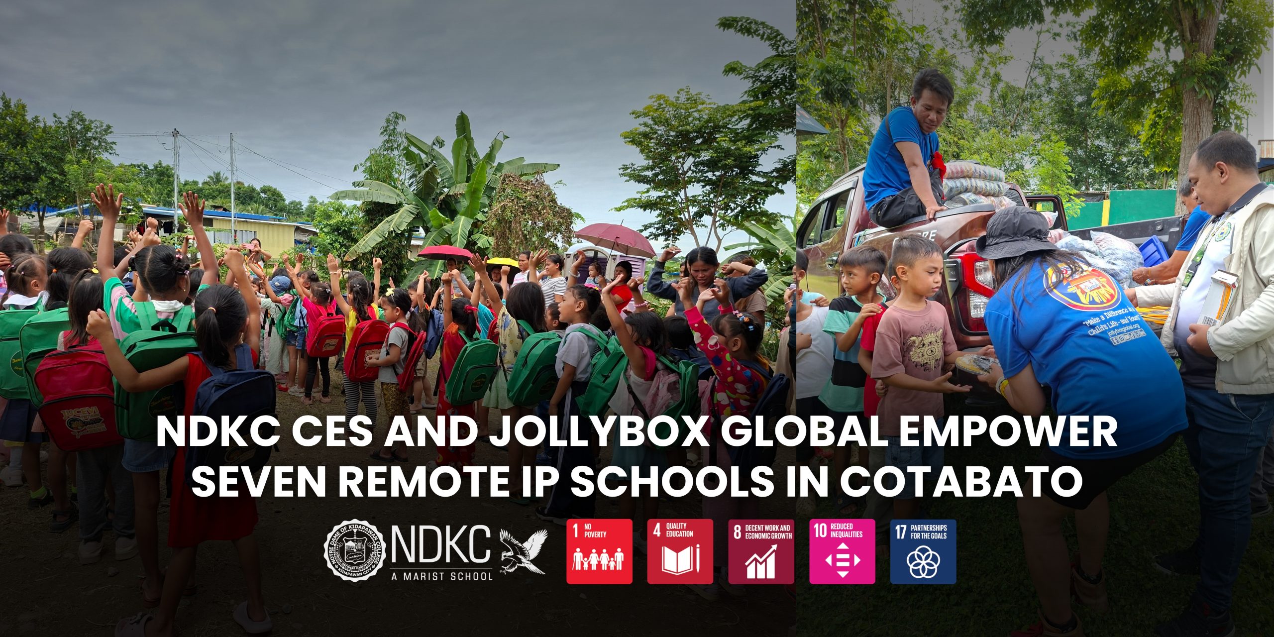 NDKC CES and JollyBox Global Empower Seven Remote IP Schools in Cotabato