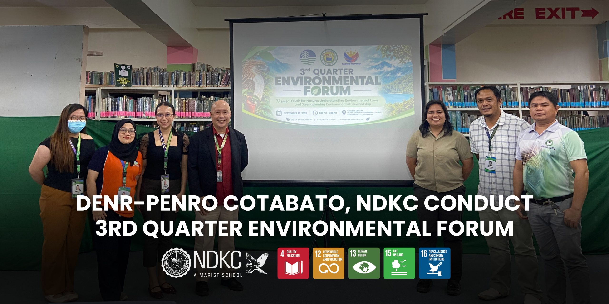 DENR-PENRO Cotabato, NDKC Conduct 3rd Quarter Environmental Forum