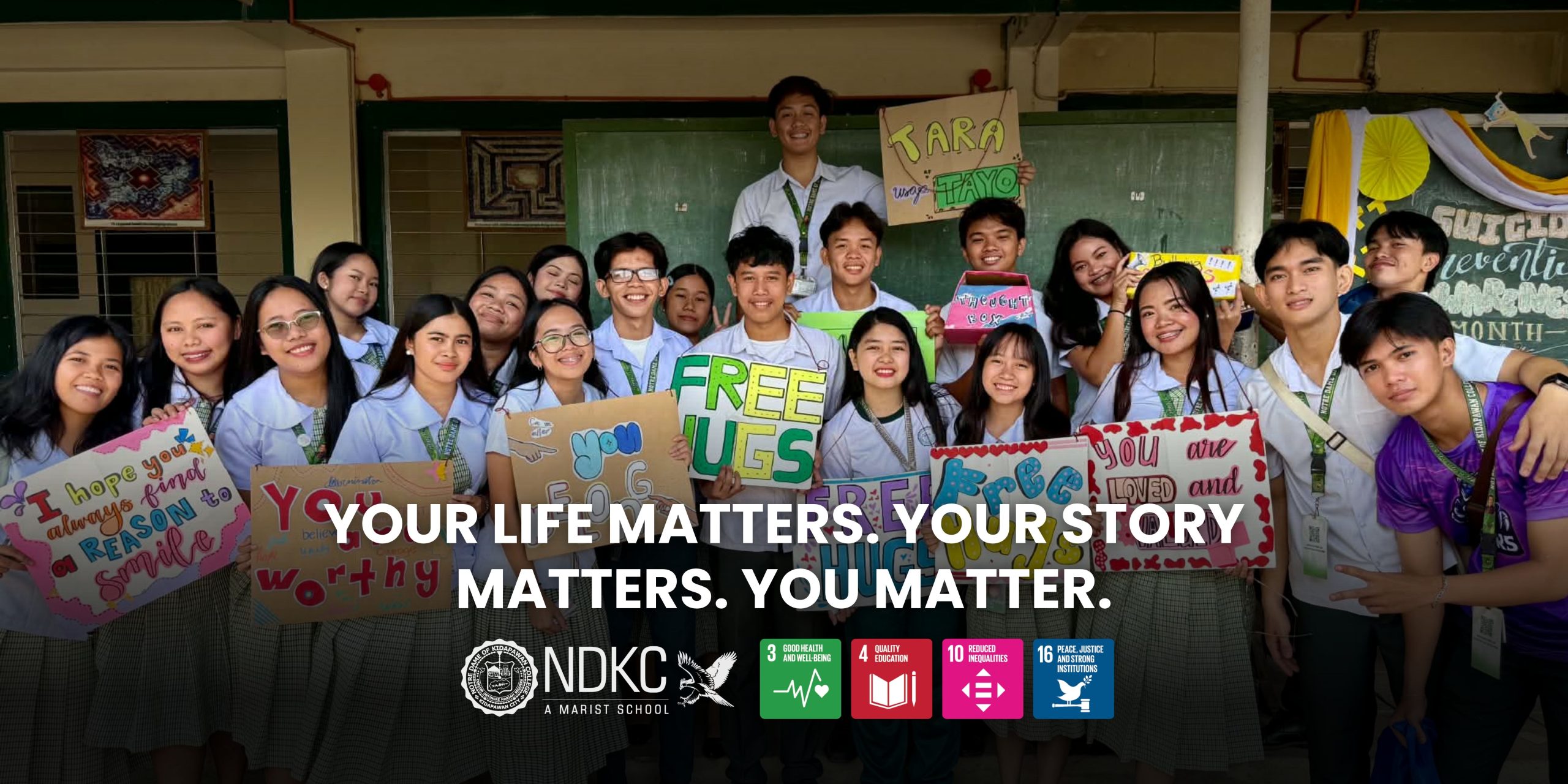 Your life matters. Your story matters. You matter.