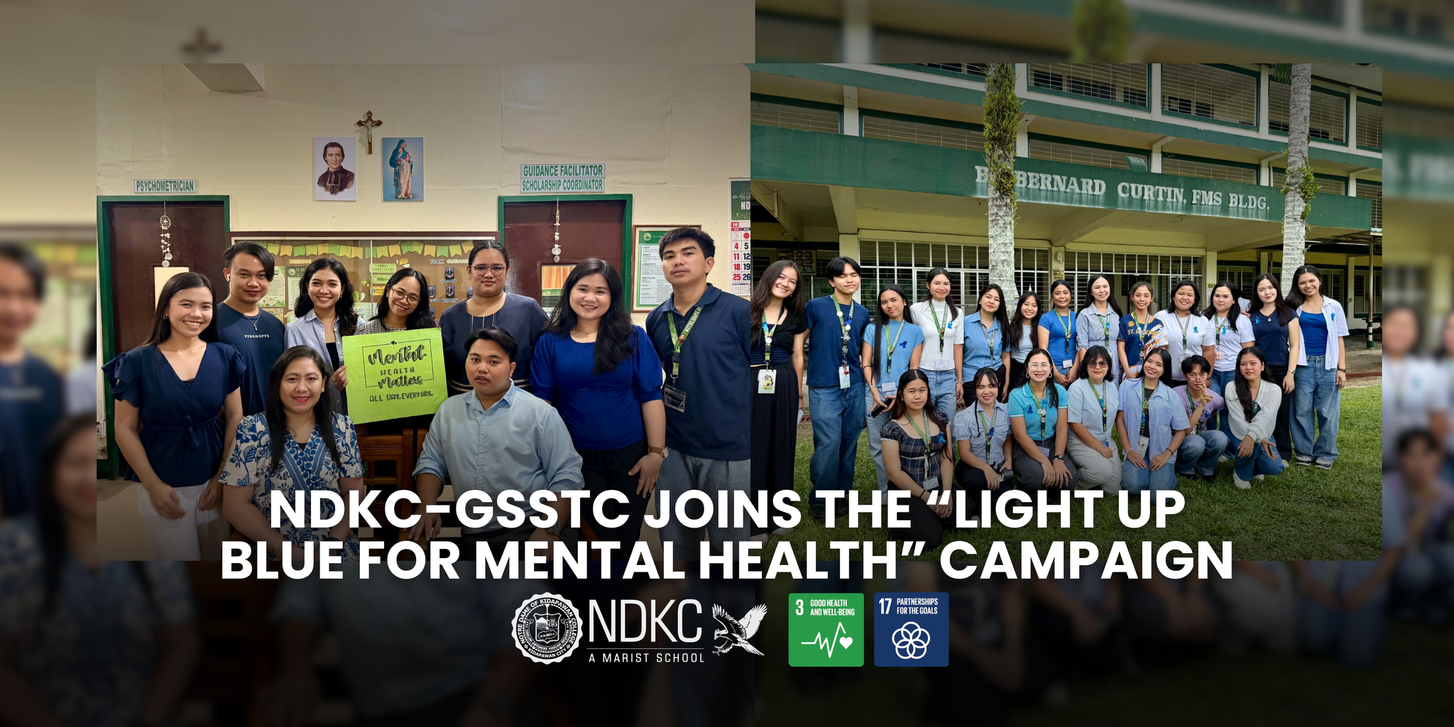 NDKC-GSSTC Joins the “Light Up Blue for Mental Health” Campaign