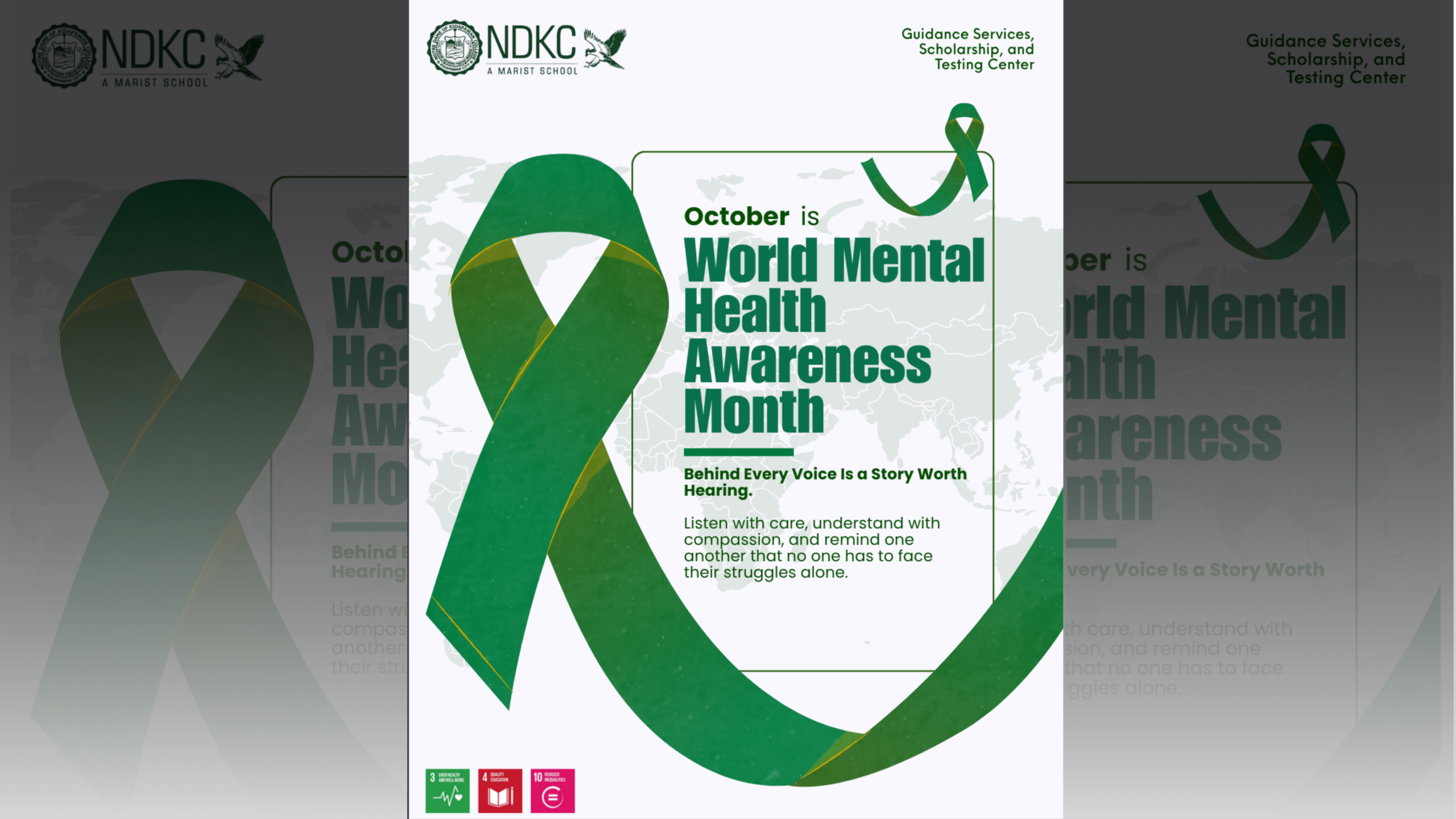 OCTOBER IS WORLD MENTAL HEALTH AWARENESS MONTH